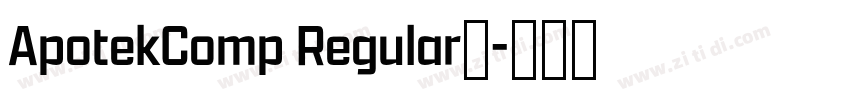 ApotekComp Regular◆字体转换